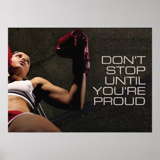 Workout Motivierend Poster (Vorne)