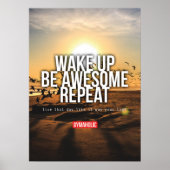 Workout Motivierend Poster (Vorne)