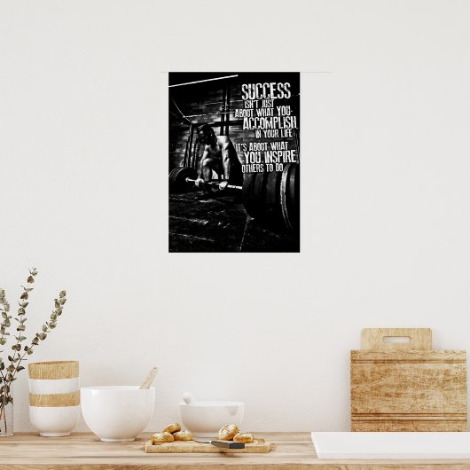 Workout Motivierend Poster (Küche)