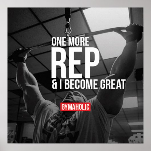 Workout Motivierend Poster (Vorne)