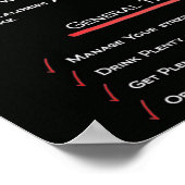 Workout Motivierend Poster (Ecke)