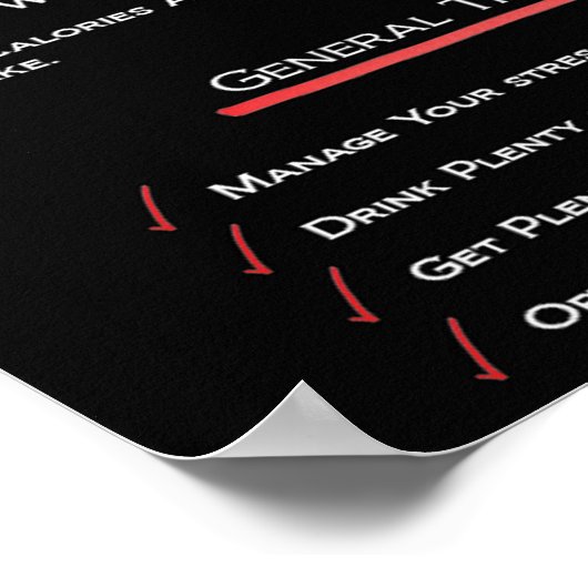 Workout Motivierend Poster (Ecke)