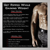 Workout Motivierend Poster (Vorne)