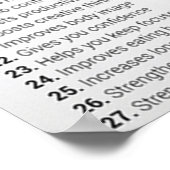 Workout Motivierend Poster (Ecke)