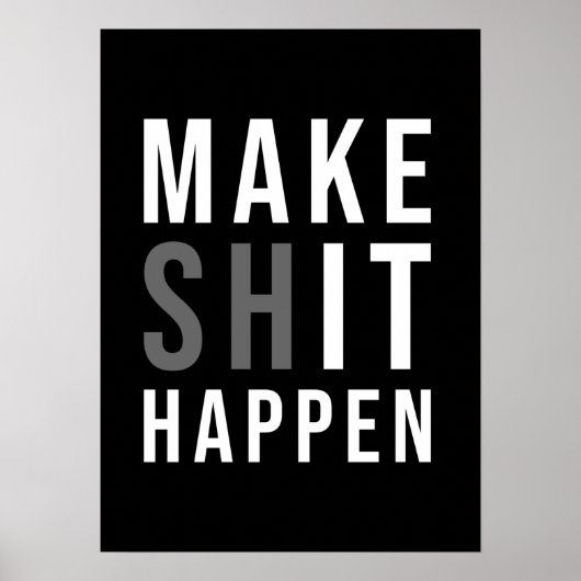 Workout Motivierend Poster (Vorne)