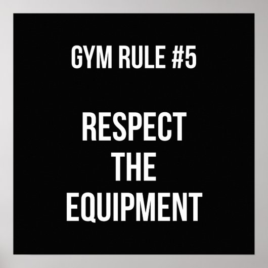 Workout Motivierend Poster (Vorne)