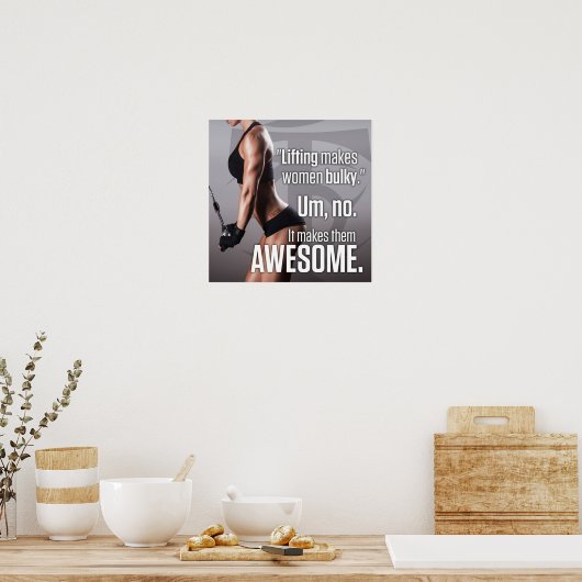 Workout Motivierend Poster (Küche)