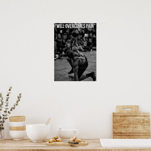 Workout Motivierend Poster (Küche)