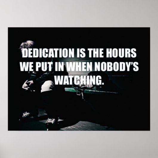 Workout Motivierend Poster (Vorne)
