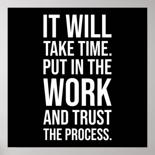 Workout Motivierend Poster (Vorne)