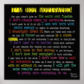 Workout Motivierend Poster (Vorne)