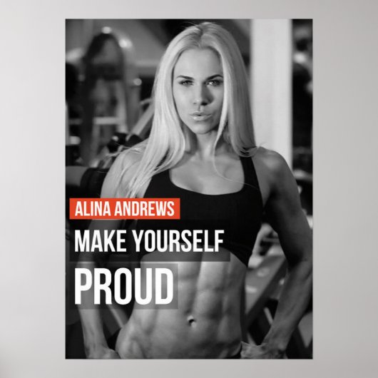 Workout Motivierend Poster (Vorne)