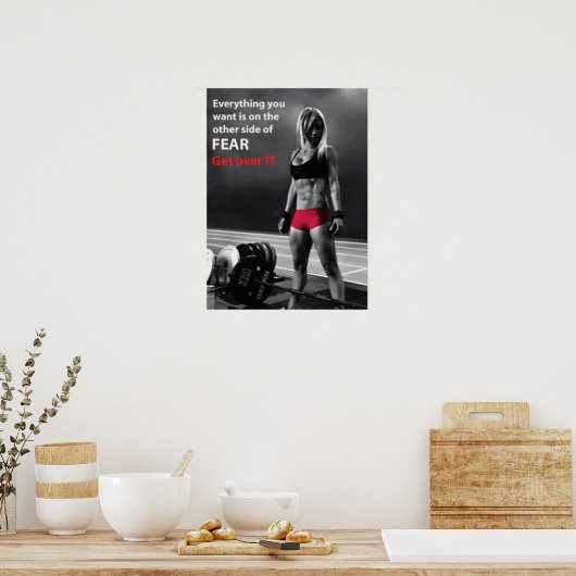 Workout Motivierend Poster (Küche)