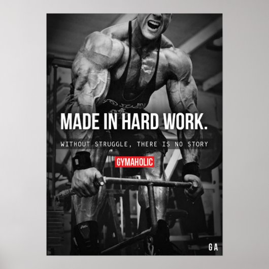 Workout Motivierend Poster (Vorne)