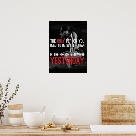 Workout Motivierend Poster (Küche)