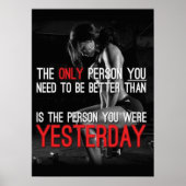 Workout Motivierend Poster (Vorne)