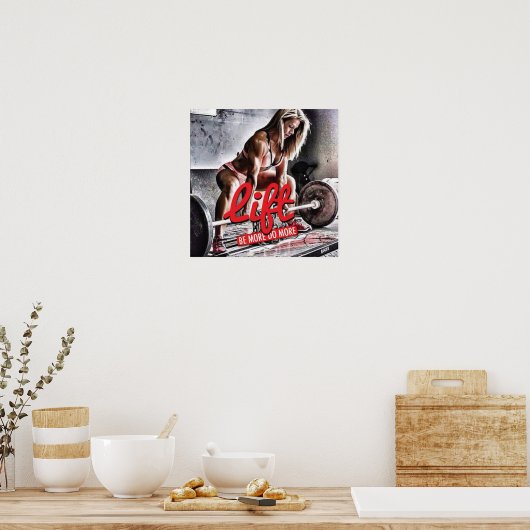 Workout Motivierend Poster (Küche)