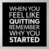 Workout Motivierend Poster (Vorne)