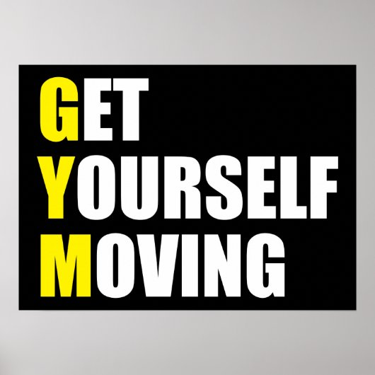 Workout Motivierend Poster (Vorne)