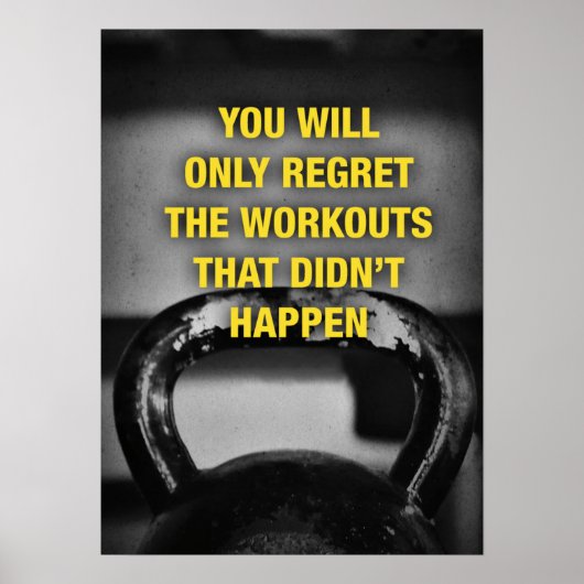 Workout Motivierend Poster (Vorne)