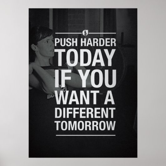 Workout Motivierend Poster (Vorne)