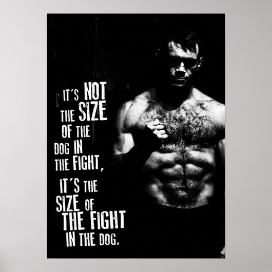 Workout Motivierend Poster (Vorne)