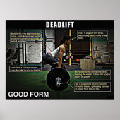 Workout Motivierend Poster (Vorne)