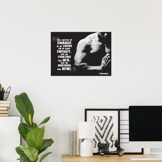 Workout Motivierend Poster (Heimbüro)