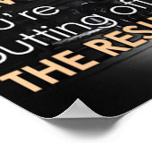 Workout Motivierend Poster (Ecke)