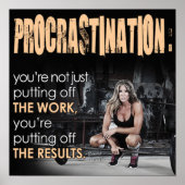 Workout Motivierend Poster (Vorne)