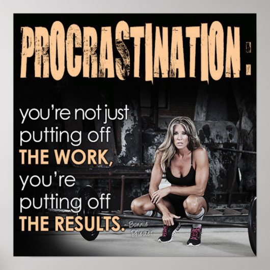 Workout Motivierend Poster (Vorne)