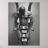 Workout Motivierend Poster (Vorne)