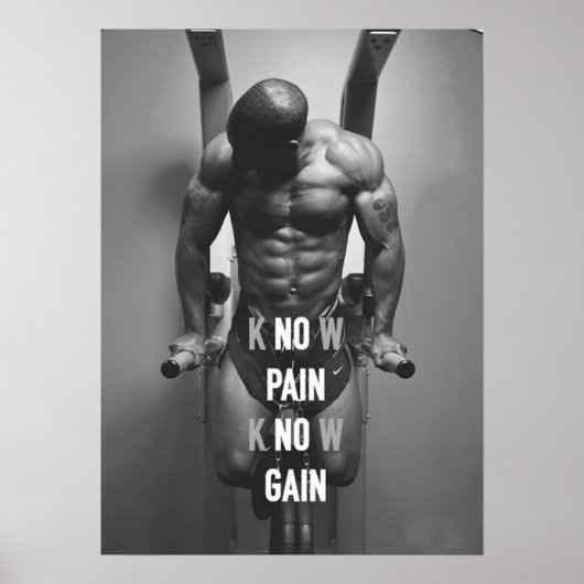 Workout Motivierend Poster (Vorne)