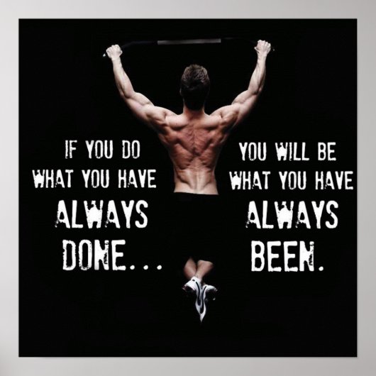 Workout Motivierend Poster (Vorne)