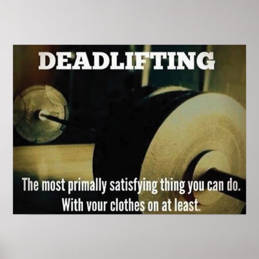 Workout Motivierend Poster (Vorne)