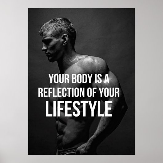 Workout Motivierend Poster (Vorne)