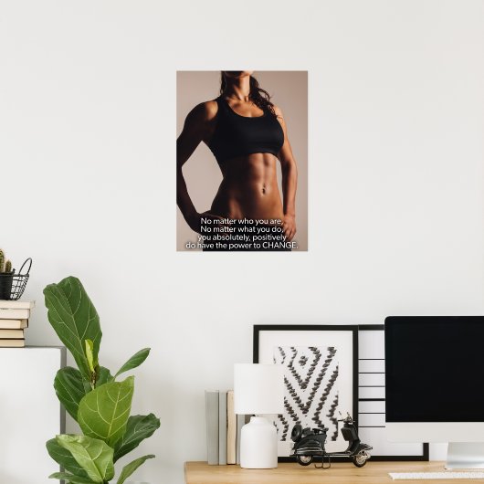 Workout Motivierend Poster (Heimbüro)