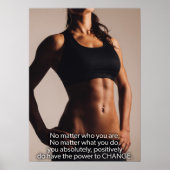 Workout Motivierend Poster (Vorne)