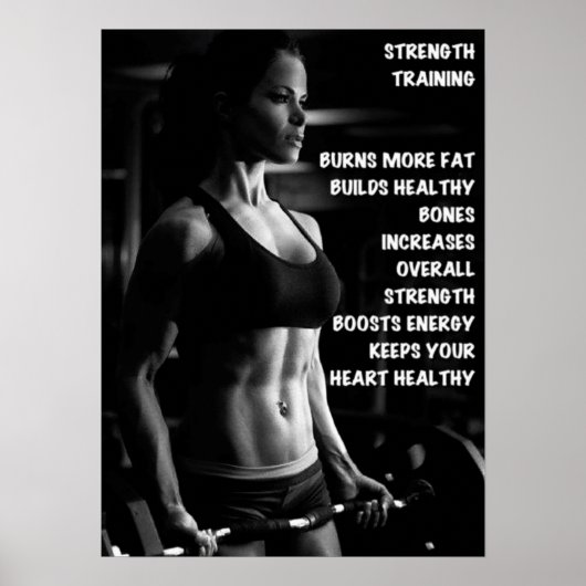 Workout Motivierend Poster (Vorne)