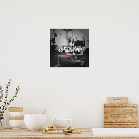 Workout Motivierend Poster (Küche)