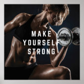 Workout Motivierend Poster (Vorne)