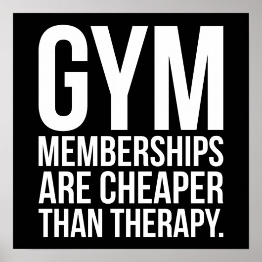 Workout Motivierend Poster (Vorne)