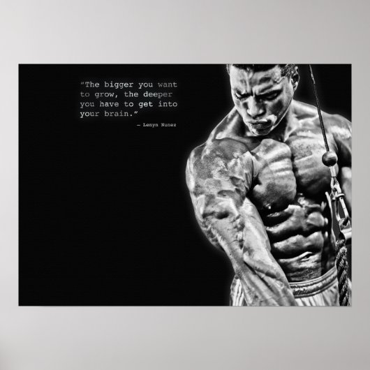 Workout Motivierend Poster (Vorne)