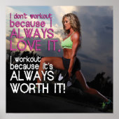 Workout Motivierend Poster (Vorne)