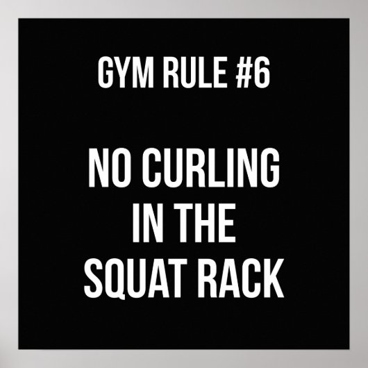 Workout Motivierend Poster (Vorne)