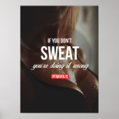 Workout Motivierend Poster (Vorne)