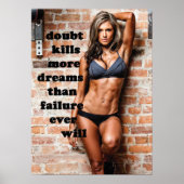Workout Motivierend Poster (Vorne)