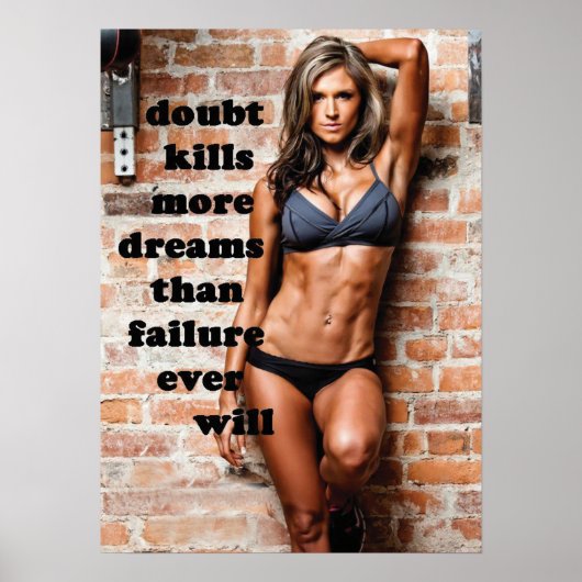Workout Motivierend Poster (Vorne)