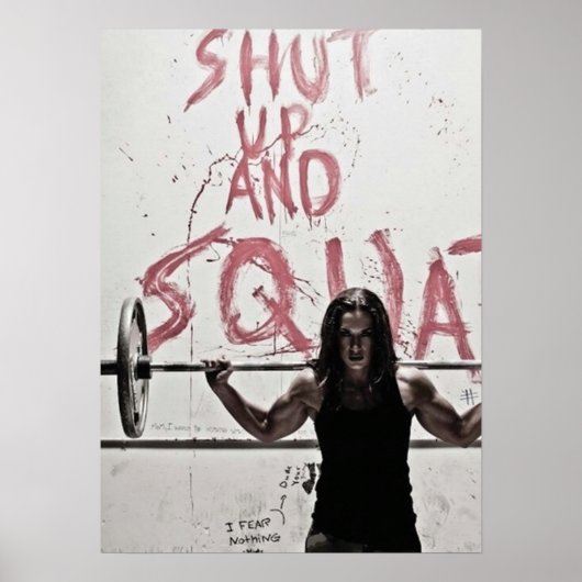 Workout Motivierend Poster (Vorne)