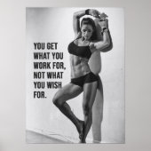 Workout Motivierend Poster (Vorne)